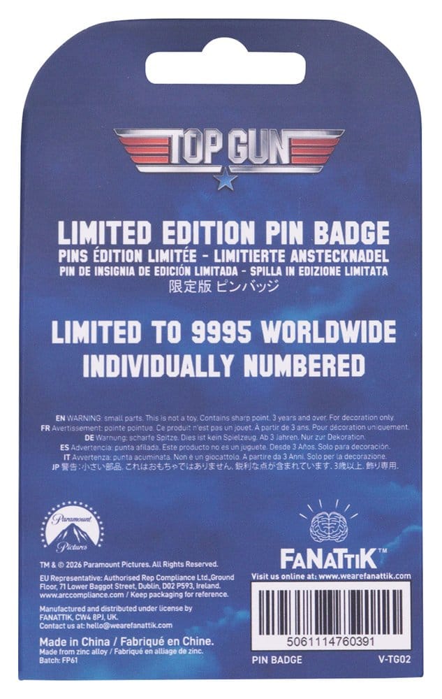 Top Gun Chapa Moving Edição Limitada