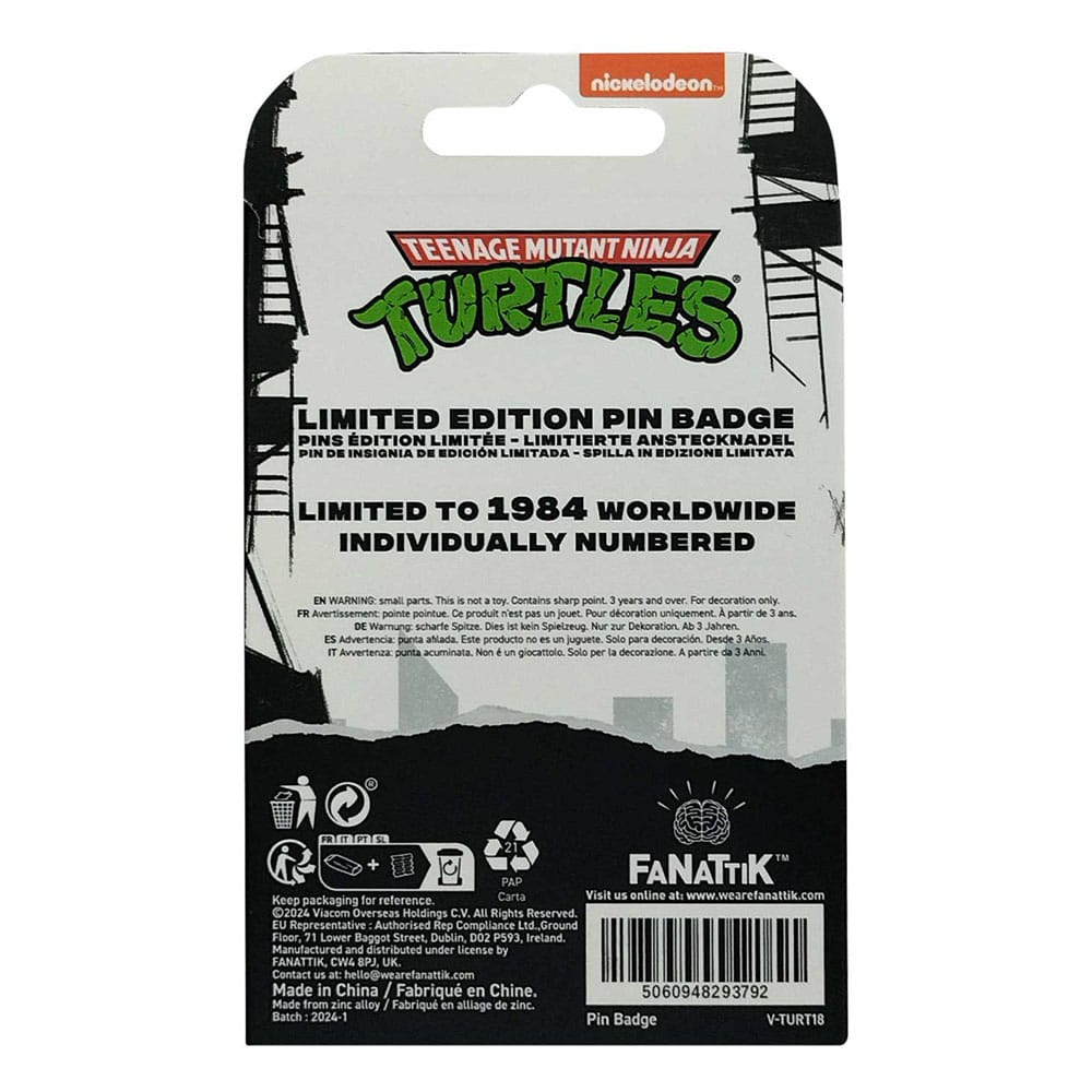 Tortugas Ninja Chapa 40th Anniversary Limited Edition