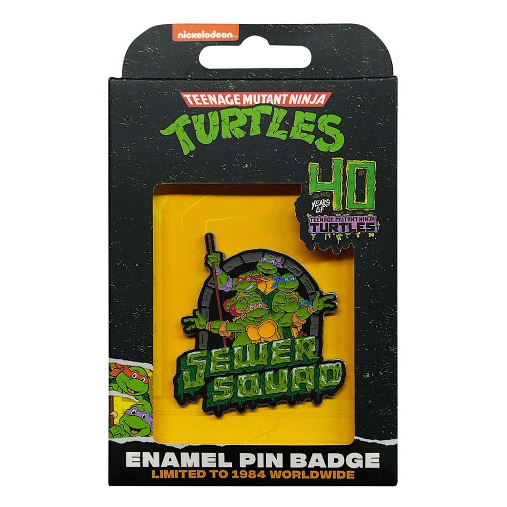 Tartarugas Ninja Crachá 40.º Aniversário Edição Limitada