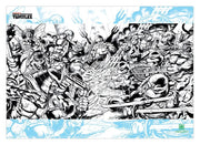 Tortugas Ninja Litografia Comic Limited Edition 42 x 30 cm