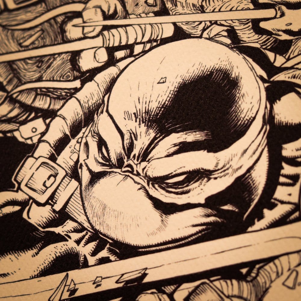 Tortugas Ninja Litografia Comic Limited Edition 42 x 30 cm