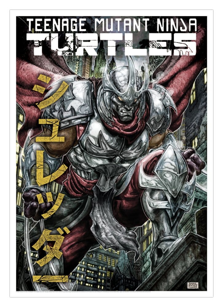 Tortugas Ninja Litografia Shredder Limited Edition 42 x 30 cm Frikytopia