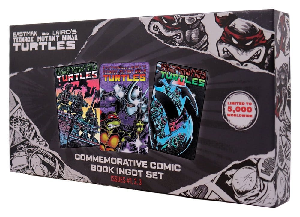 Tortugas Ninja Lingote Set of Three Comic Book Cover Ingots Limited Edition