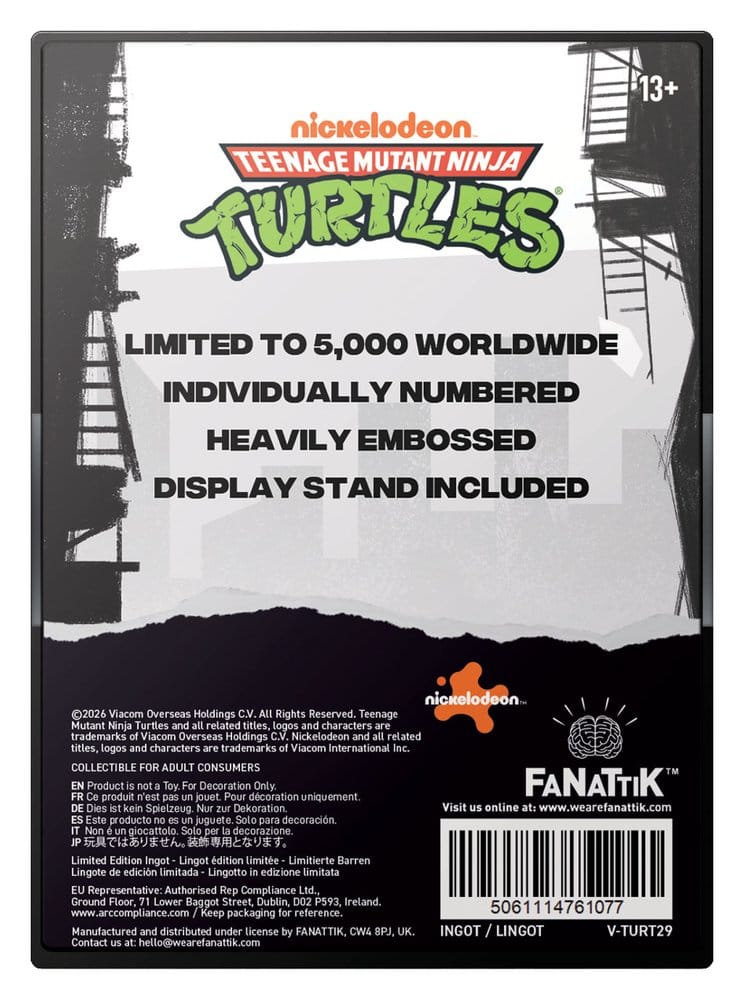 Tortugas Ninja Lingote Villain Limited Edition