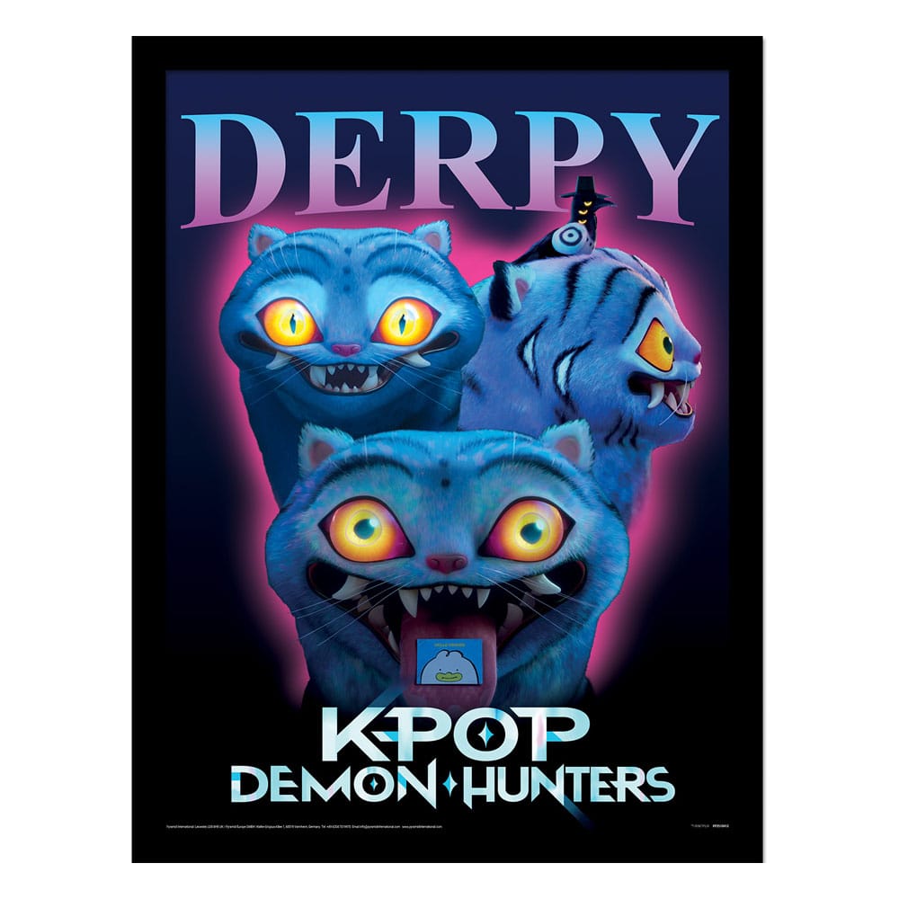 Las guerreras K-pop Póster Enmarcado Collector Print Derpy Frikytopia