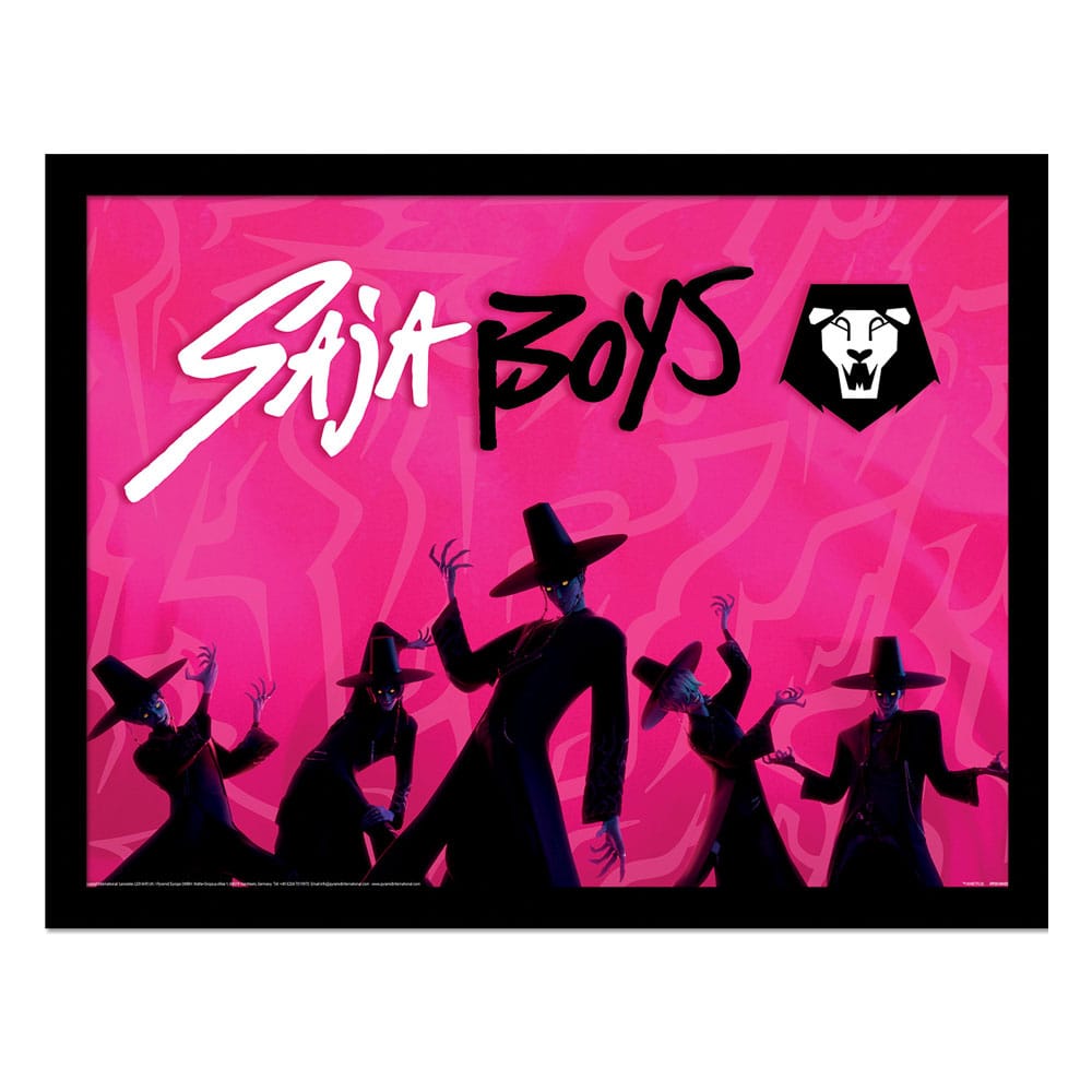 Las guerreras K-pop Póster Enmarcado Collector Print Saja Boys Idol