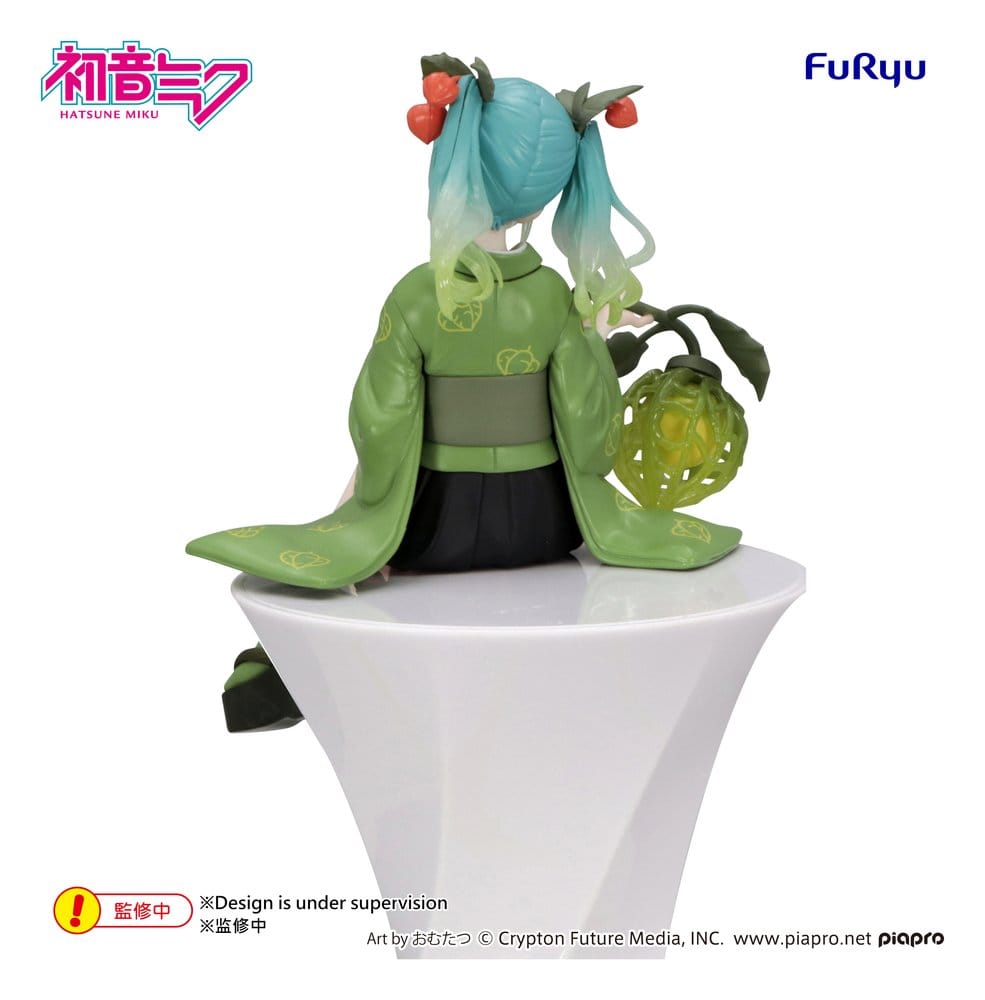 Hatsune Miku Figura PVC Noodle Stopper Flower Fairy Winter Cherry Green Color Ver. 15 cm