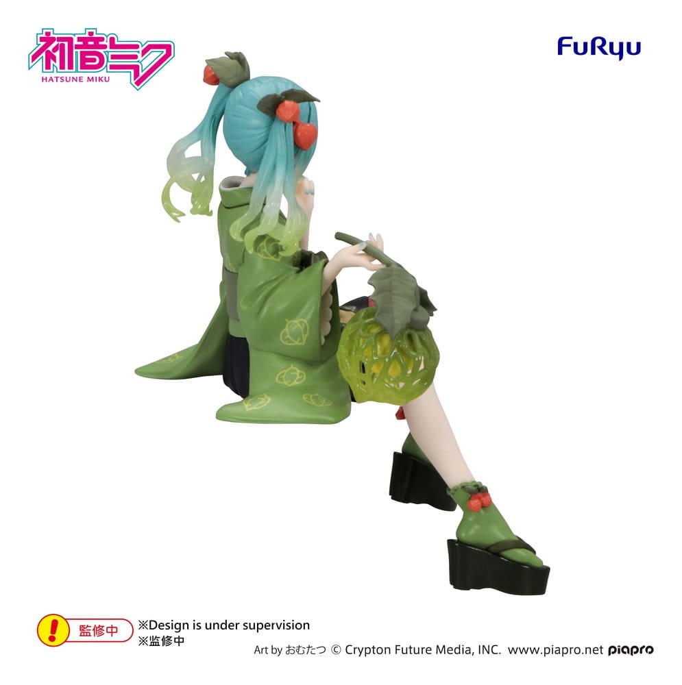 Hatsune Miku Figura PVC Noodle Stopper Flower Fairy Winter Cherry Green Color Ver. 15 cm