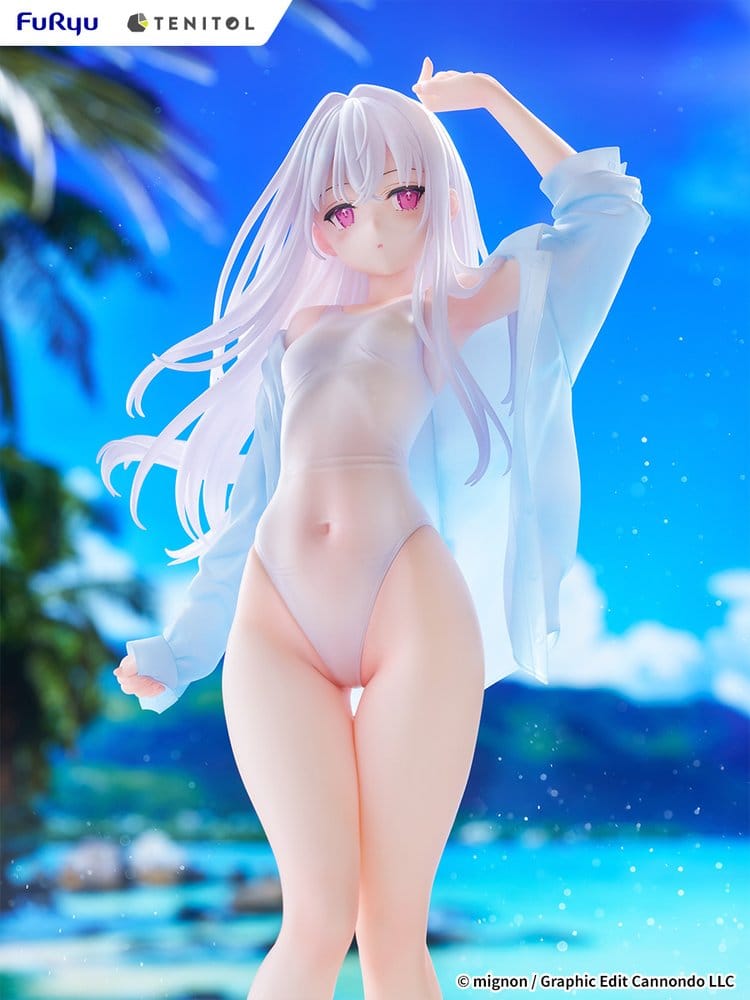 Mignon Works Tenitol Tall Figura PVC Shiro Swimsuit Ver. 30 cm