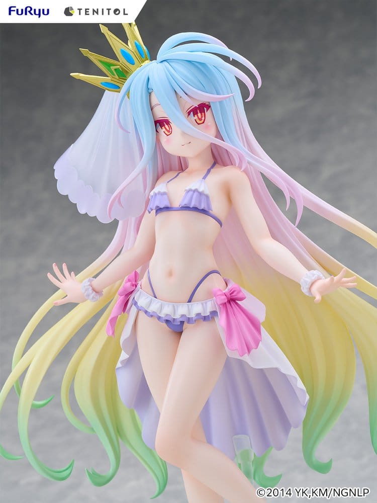 No Game No Life Figura PVC Tenitol Tall Shiro swimwear dress Ver. 29 cm