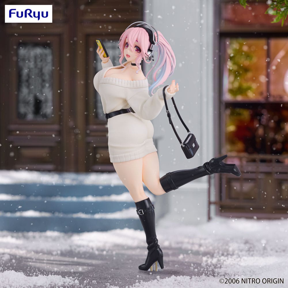 Super Sonico Estatua PVC Trio-Try-iT Winter Memory Ver. 21 cm