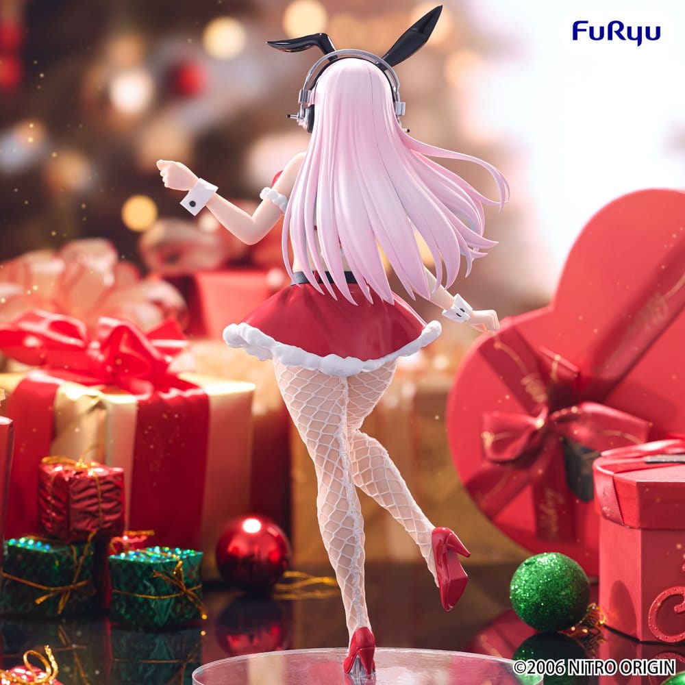 Super Sonico Figura PVC BiCute Bunnies Santa Ver. 30 cm