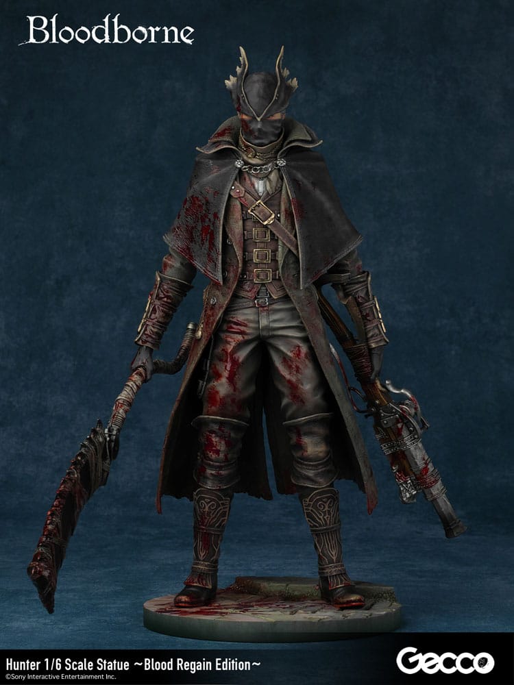 Bloodborne The Old Hunters Estátua PVC 1/6 Hunter Blood Regain Edition 32 cm