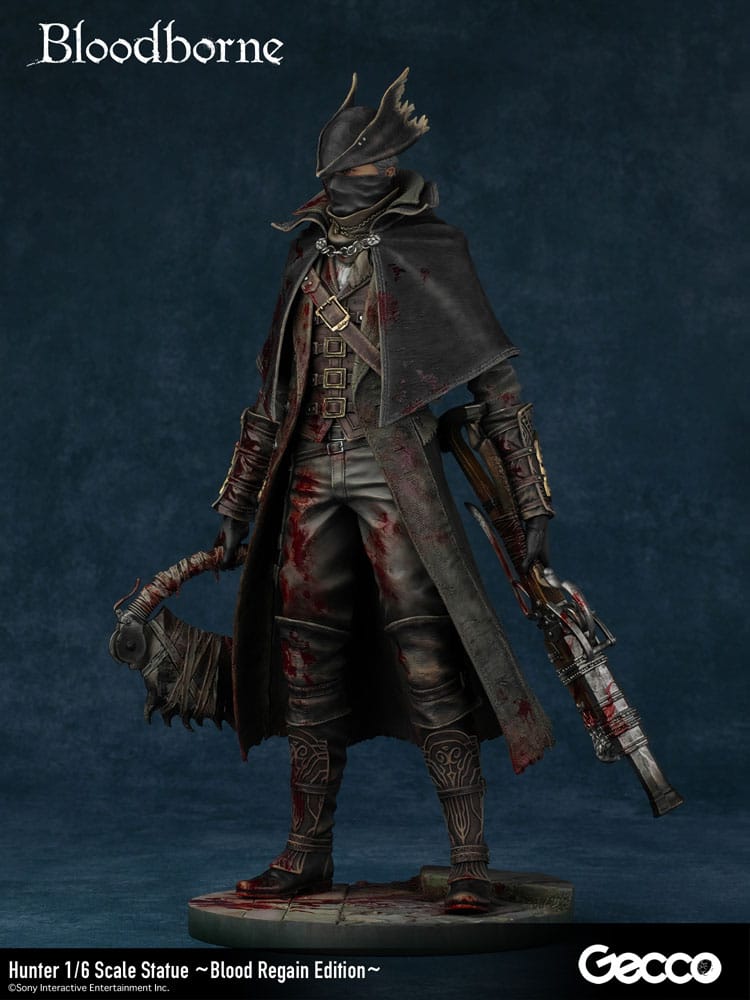 Bloodborne The Old Hunters Estátua PVC 1/6 Hunter Blood Regain Edition 32 cm