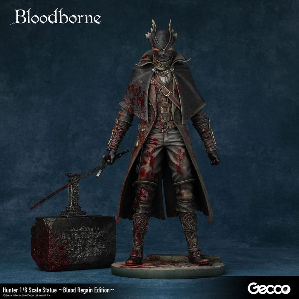 Bloodborne The Old Hunters Estátua PVC 1/6 Hunter Blood Regain Edition 32 cm