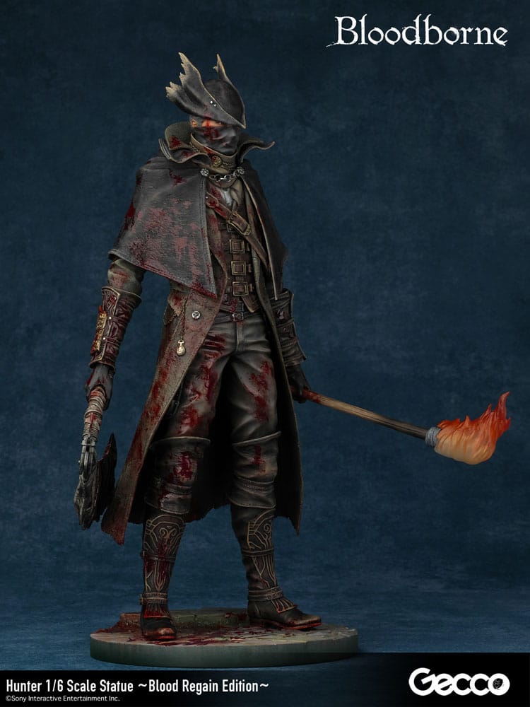 Bloodborne The Old Hunters Estátua PVC 1/6 Hunter Blood Regain Edition 32 cm