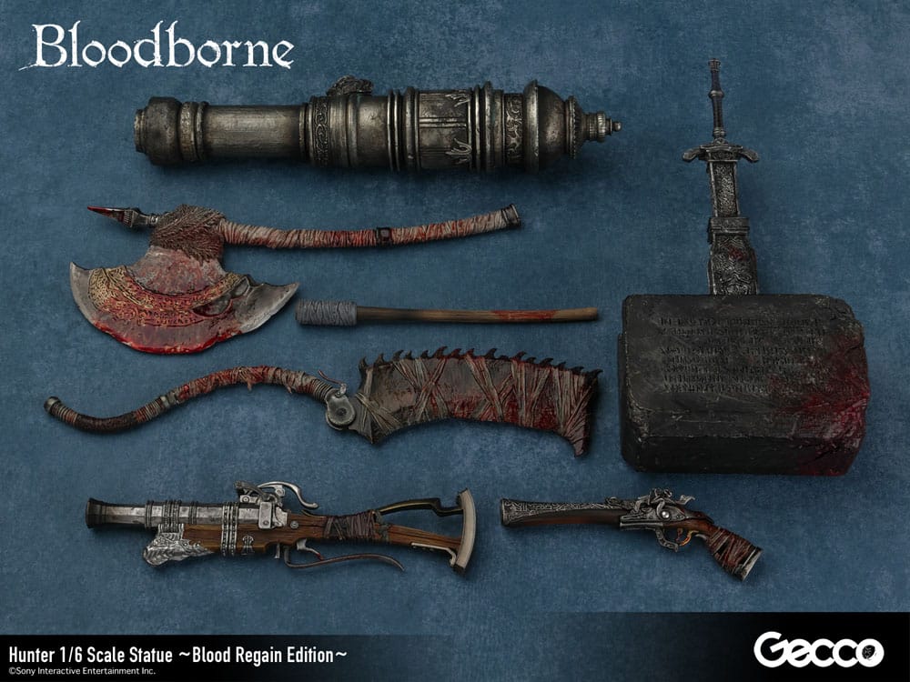 Bloodborne The Old Hunters Estátua PVC 1/6 Hunter Blood Regain Edition 32 cm