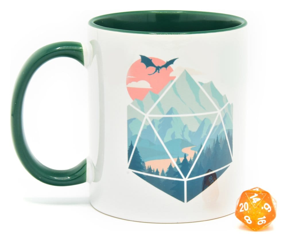 Glassstaff Regalo Taza & dados D20 A D20 Scene Frikytopia