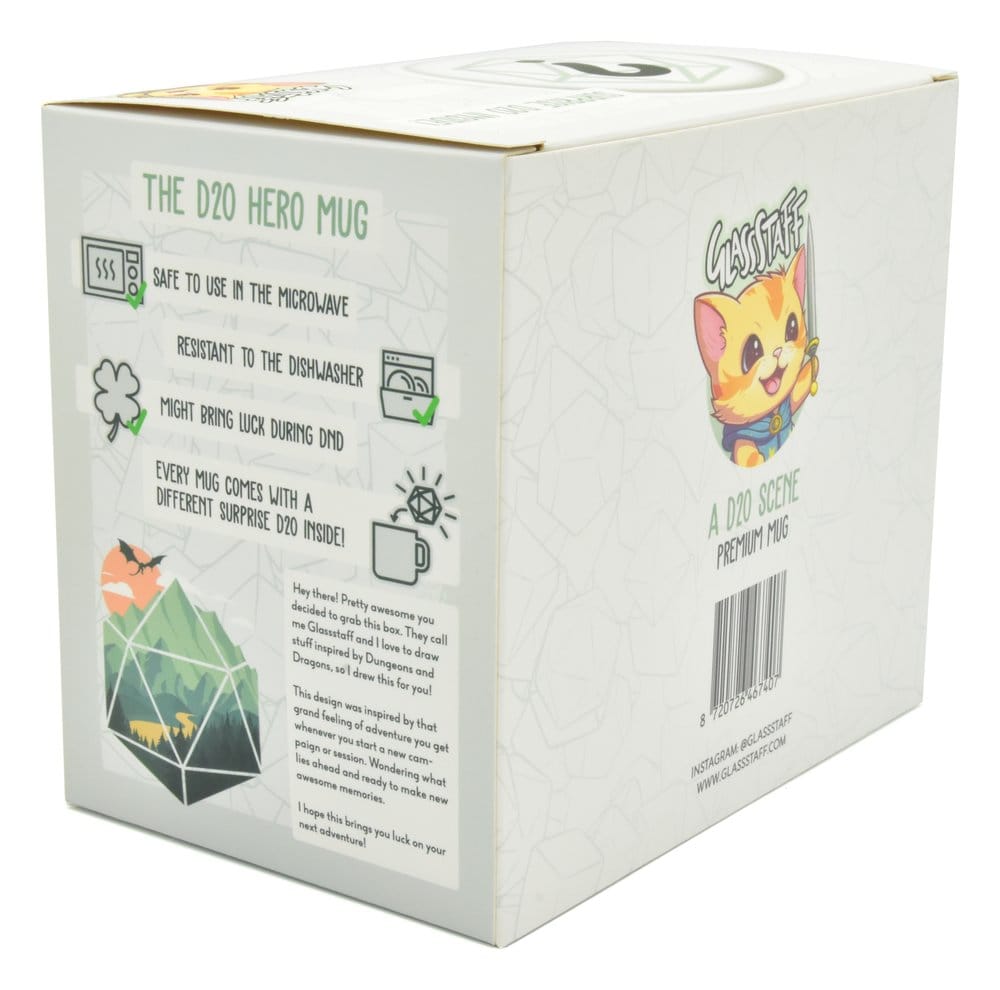 Glassstaff Regalo Taza & dados D20 A D20 Scene
