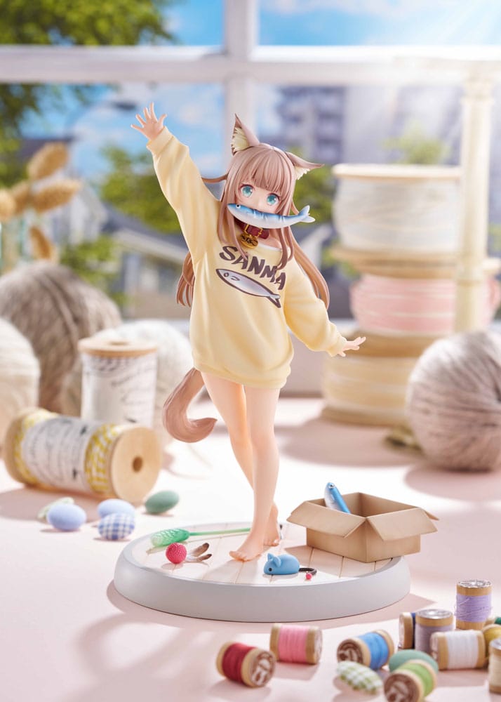 My Cat Is a Kawaii Girl Estatua 1/6 Kinako Play With Ver. AmiAmi  Limited Edition 21 cm