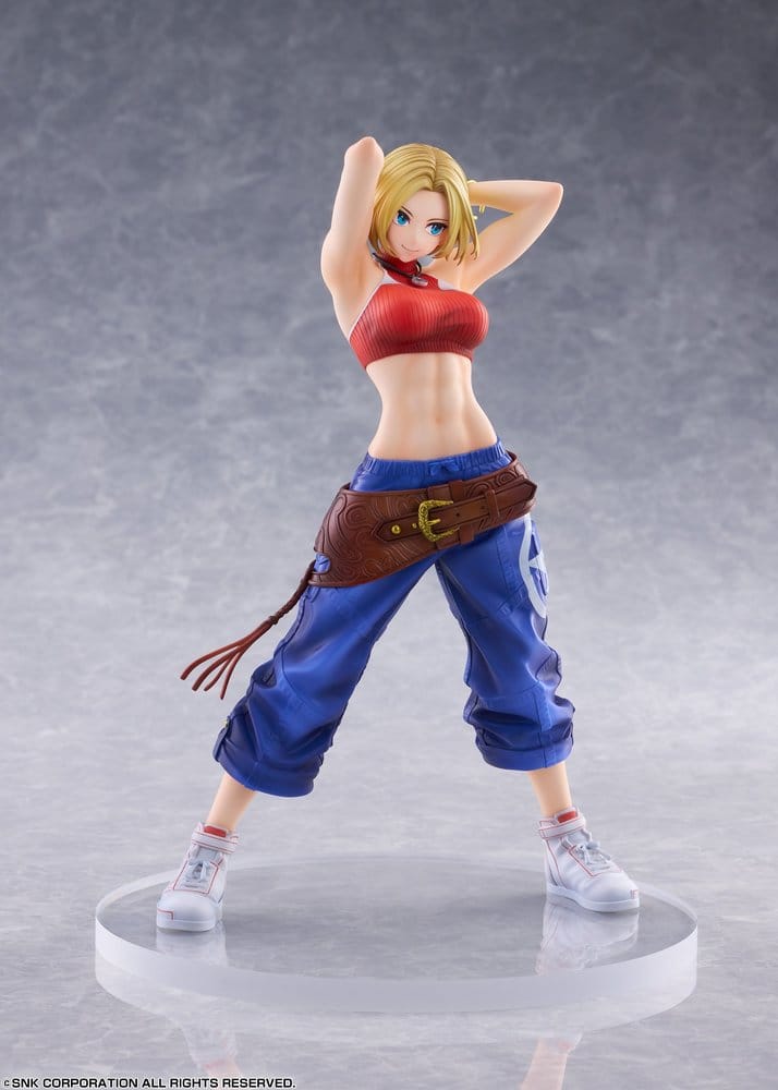 Fighting Girls Collection The King of Fighters XV Figura PVC 1/7 Blue Mary AmiAmi Limited Edition 26 cm Frikytopia