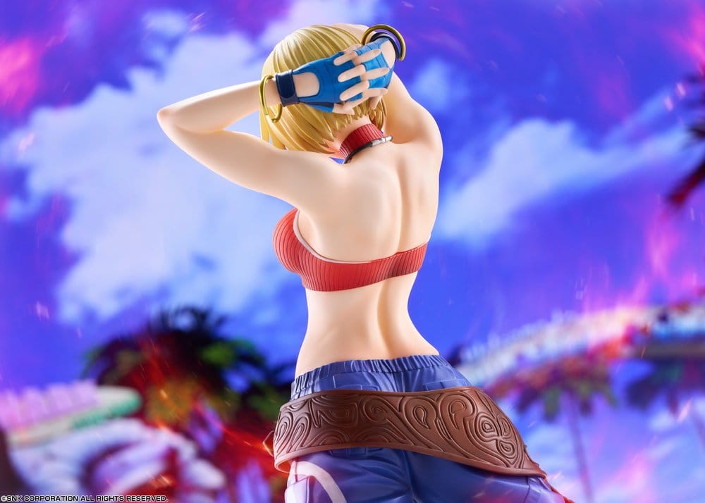 Fighting Girls Collection The King of Fighters XV Figura PVC 1/7 Blue Mary AmiAmi Limited Edition 26 cm