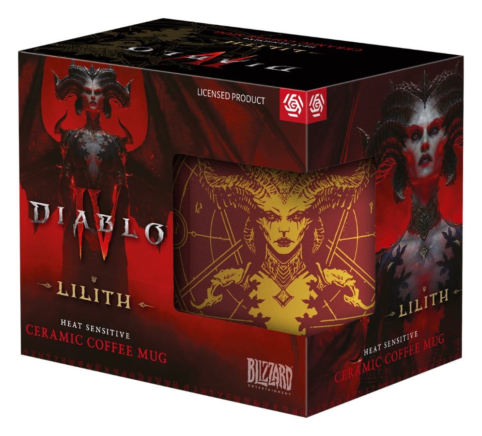 Diablo IV Caneca sensível ao calor Lilith's Blood