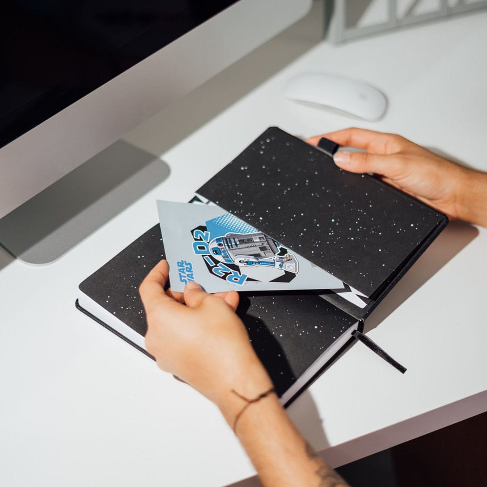 Cuaderno A5 premium + boligrafo sable de luz Darth Vader Star Wars