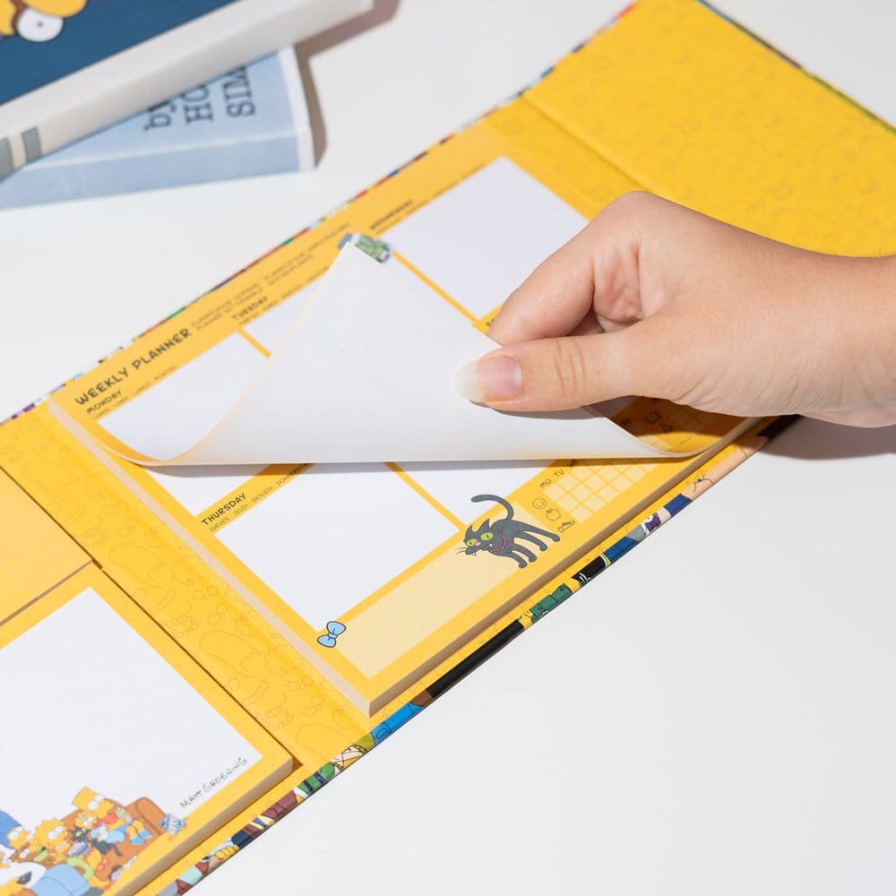 Los Simpson Planificador Semanal con Notas Adhesivas 19 x 17 cm