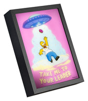 Los Simpson Póster LED Enmarcado 20 x 28 cm