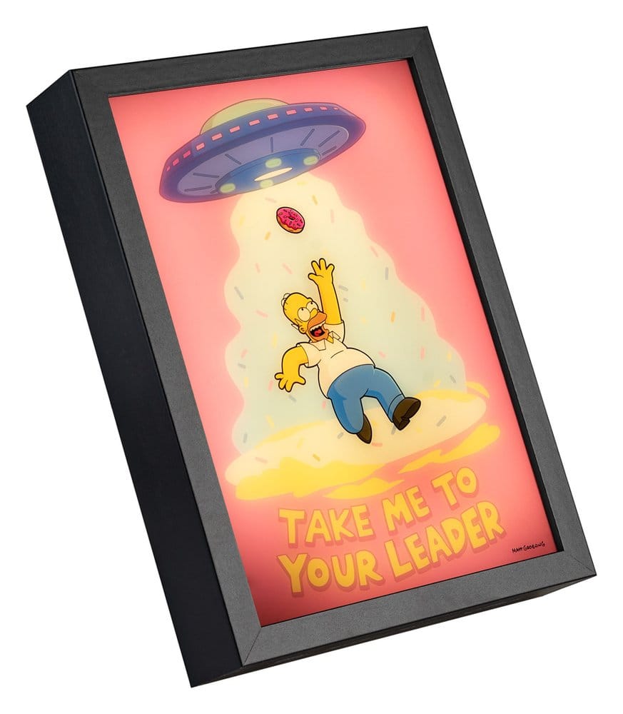 Los Simpson Póster LED Enmarcado 20 x 28 cm