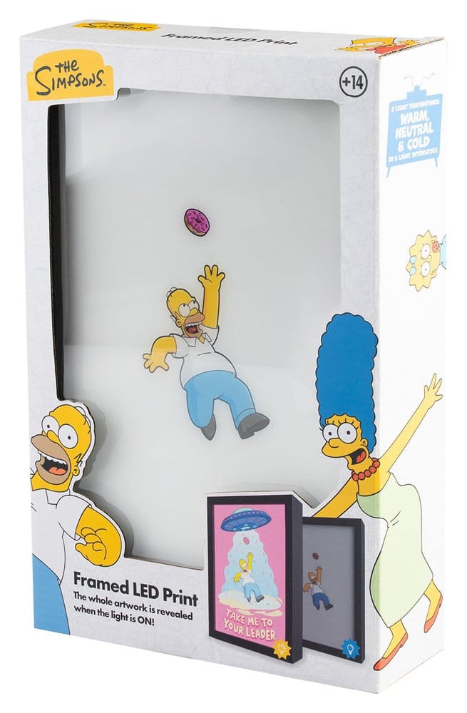 Los Simpson Póster LED Enmarcado 20 x 28 cm