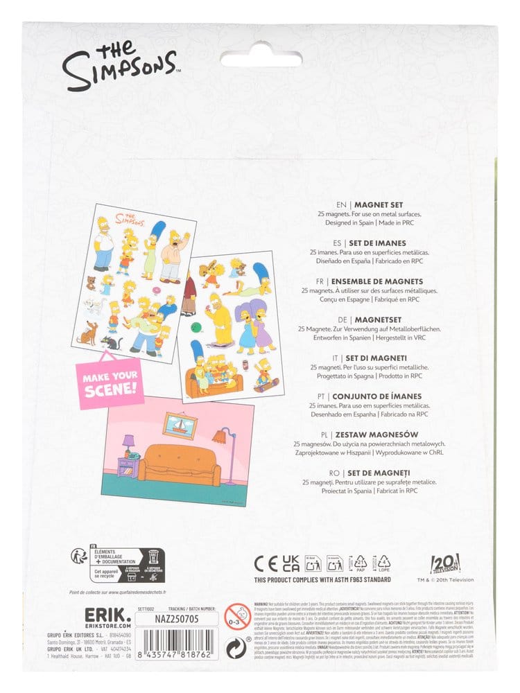 Set imanes troquelados Los Simpsons