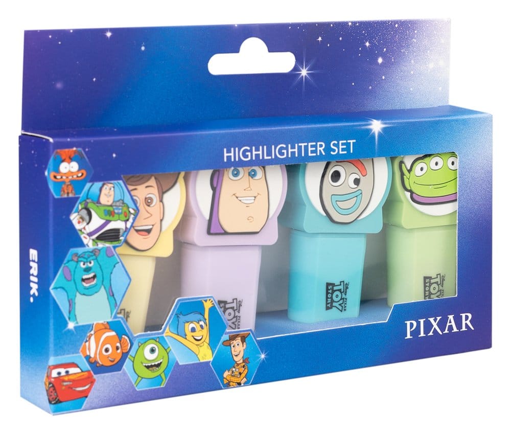 Toy Story Subrayadores con Toppers Set de 4