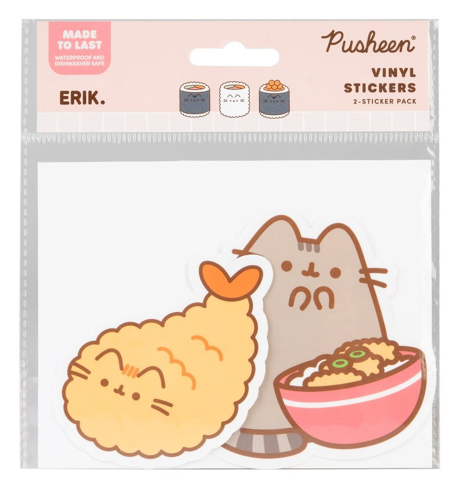 Pusheen Pegatinas de vinilo Sushi Roll Vol. 2 Set de 2 Frikytopia