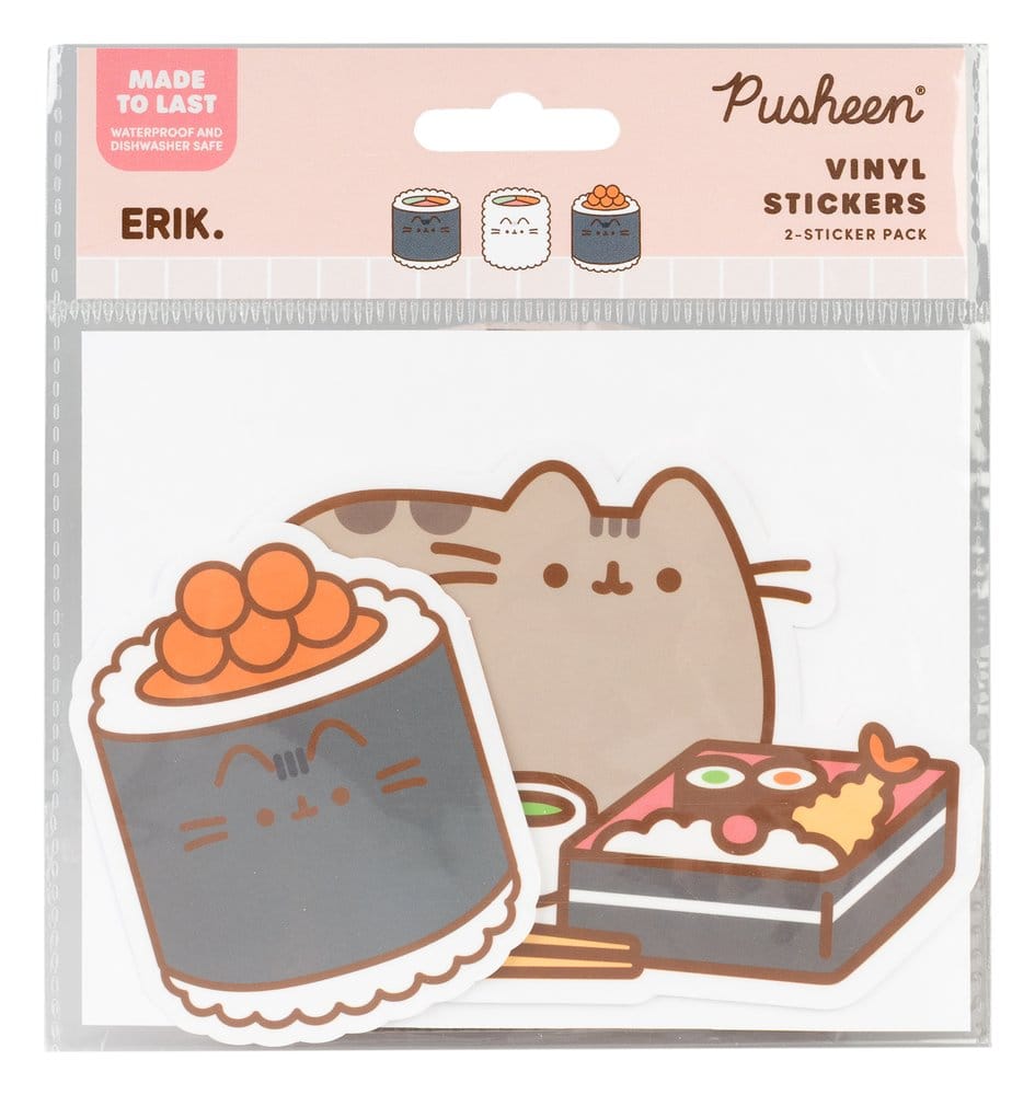Pusheen Pegatinas de vinilo Sushi Roll Vol. 5 Set de 2 Frikytopia