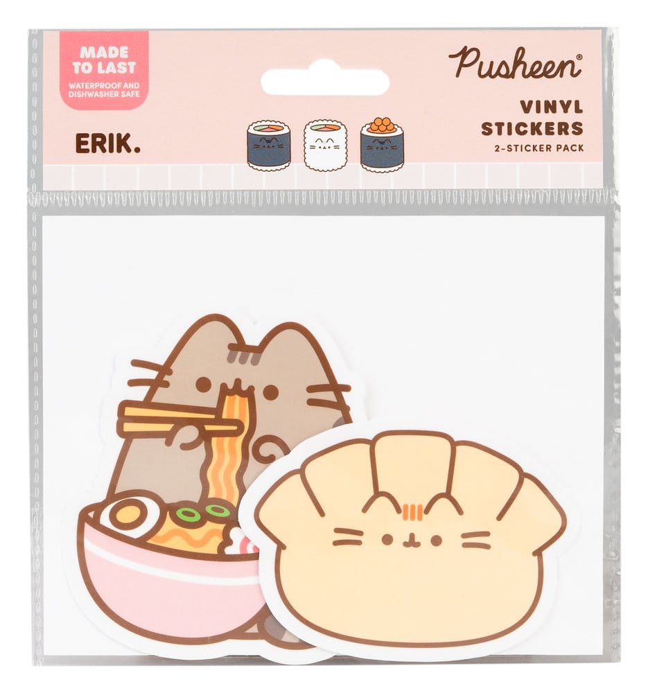 Pusheen Pegatinas de vinilo Sushi Roll Vol. 6 Set de 2 Frikytopia