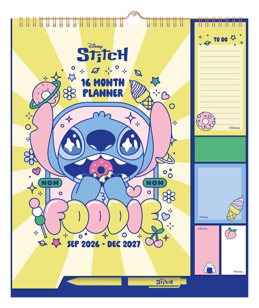 Disney Stitch Planificador de pared 2026/27 30 x 34 cm Frikytopia