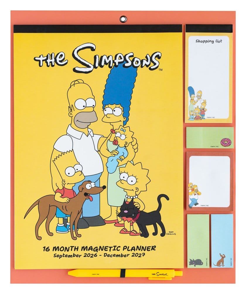 The Simpsons Planificador Magnético 2026/27 30 x 35 cm Frikytopia