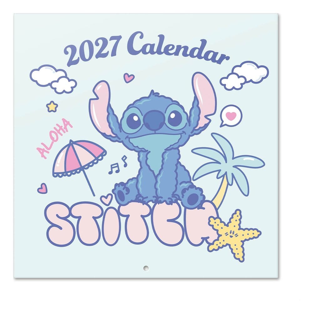 Disney Stitch Calendario de pared 2027 30 x 30 cm