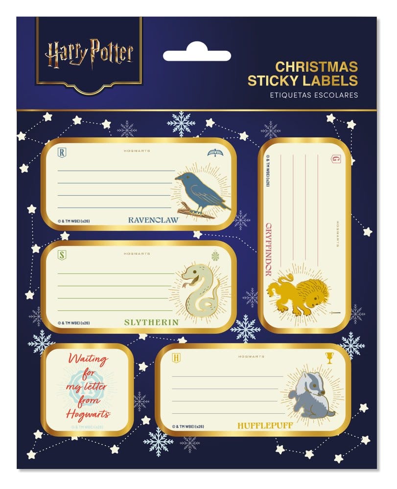 Harry Potter Etiquetas de Navidad Autoadhesivas Premium Frikytopia