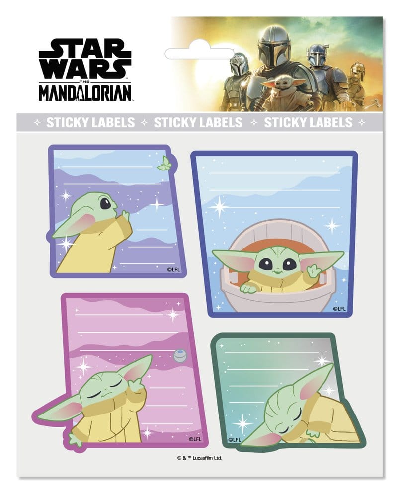 Star Wars: The Mandalorian Etiquetas Autoadhesivas Premium Grogu