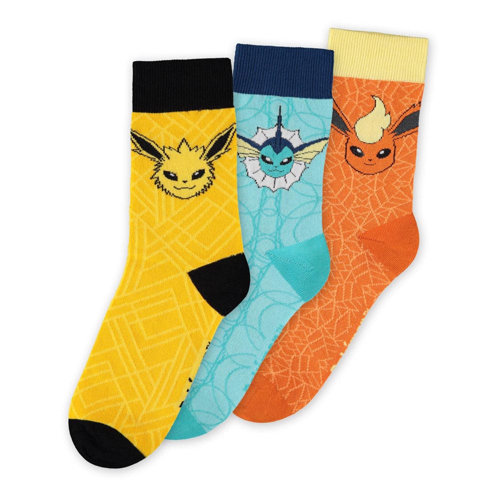 Pokémon Pack de 3 Calcetines Eevee Evolution 43-46