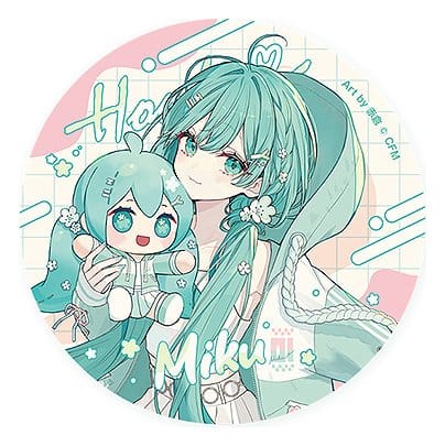 Character Vocal Series 01: Hatsune Miku Miku Hug Series Botão: Flower Ver. 8 cm Umkarton (10)