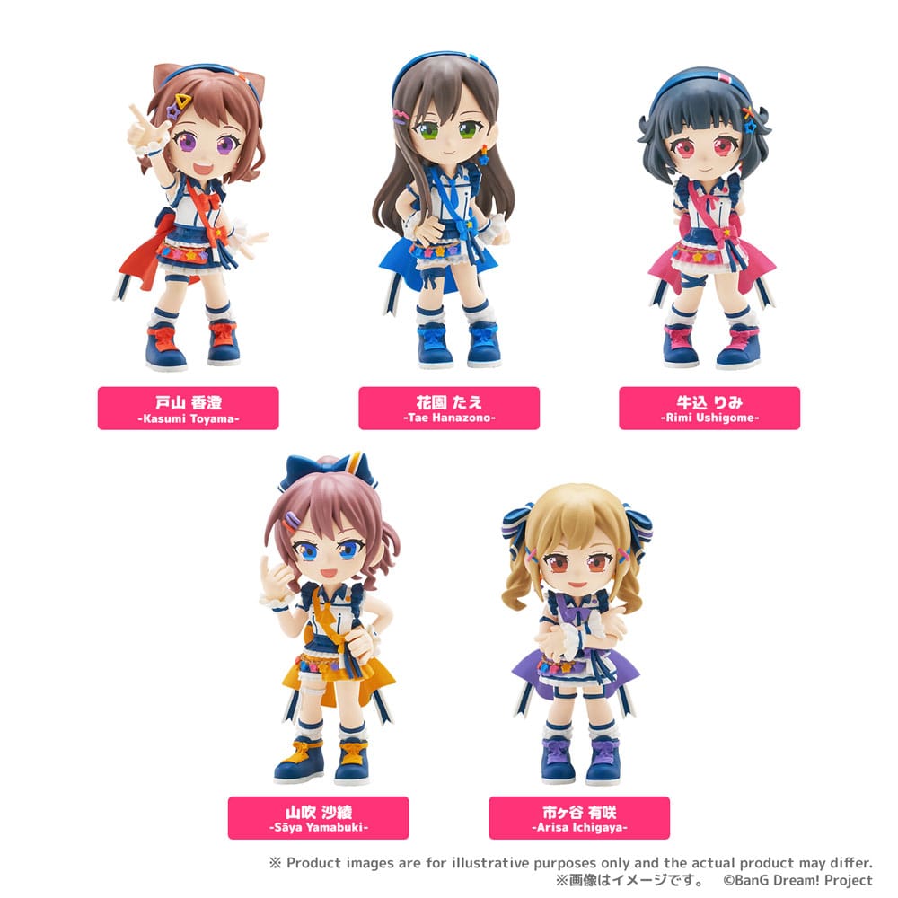 BanG Dream! Poppin'Party figuras PVC PalVerse 9 cm Surtido (6)