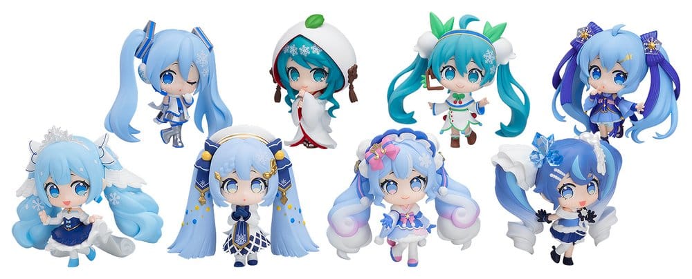 Character Vocal Series 01: Hatsune Miku Figuras Mini Snow Miku All Stars Figure Collection Vol. 2 8 cm Surtido Blind Box (8)