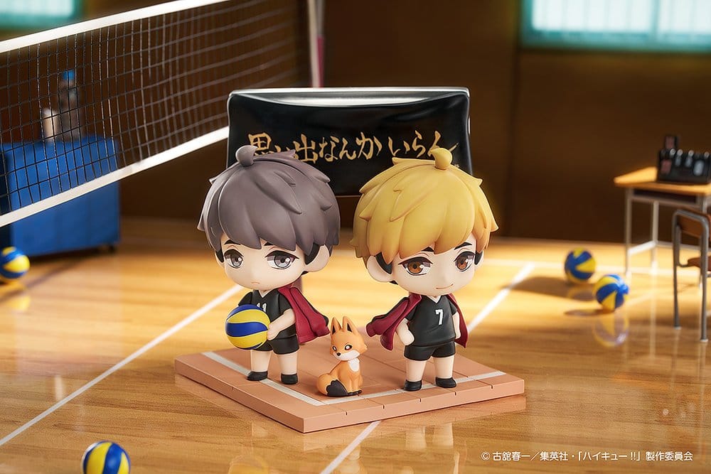 Haikyu!! Qset+ pack de 2 Figuras Mini Atsumu Miya & Osamu Miya 8 cm