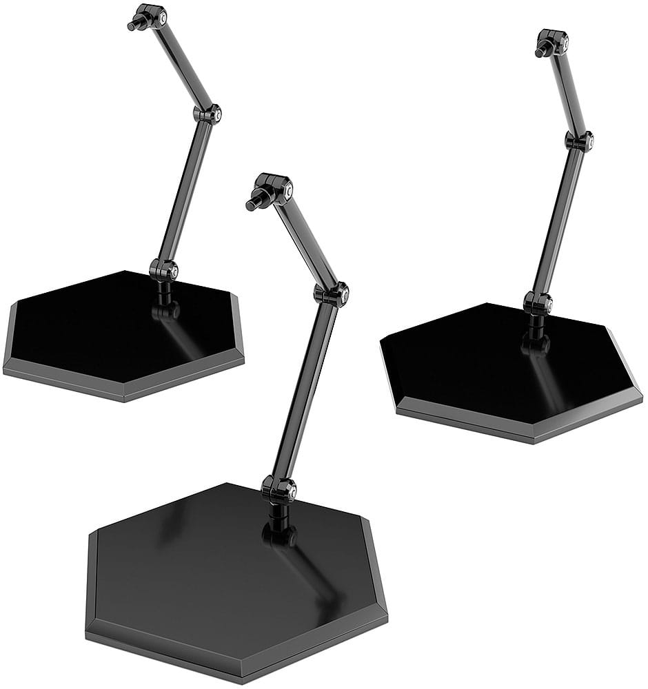 The Simple Stand Mini Nendoroid More Pack de 3 Caballetes para Mini Figuras Black Hex Type Frikytopia