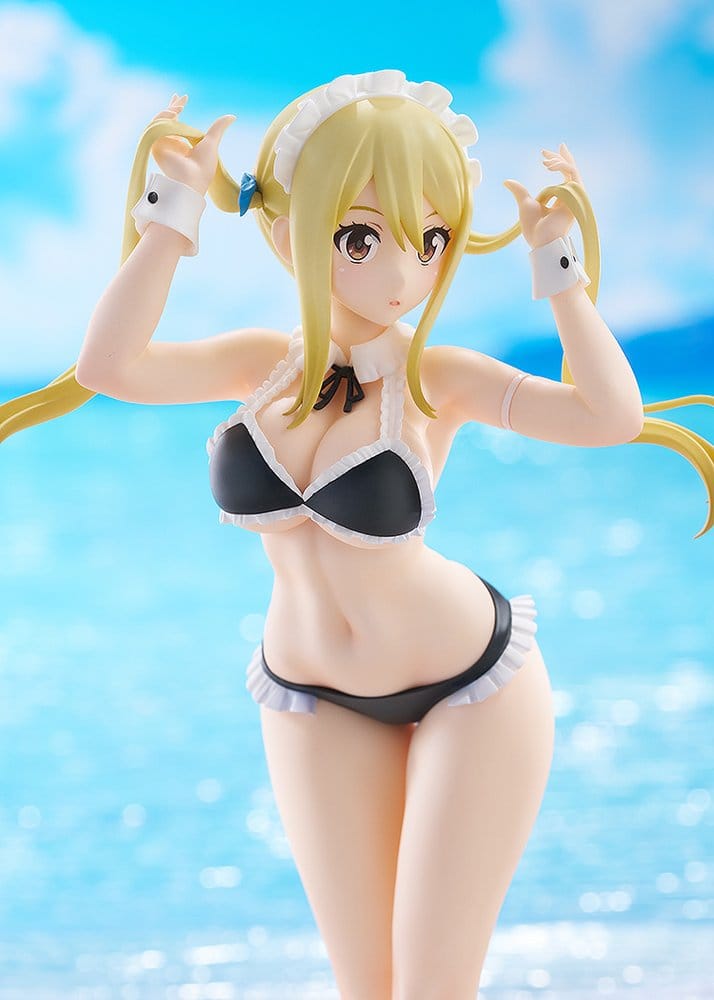 Fairy Tail 100 Years Quest Estatua PVC Pop Up Parade Beach Queens Lucy Heartfilia: Virgo Form Swimsuit Ver. L Size 23 cm