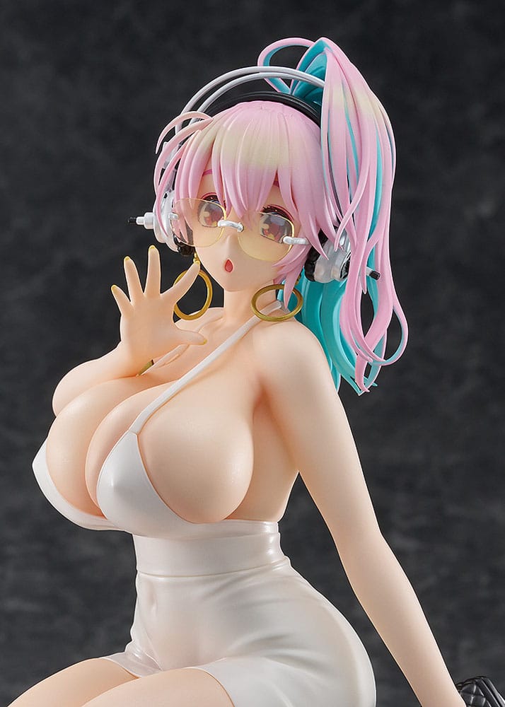 Super Sonico Estatua PVC Pop Up Parade Super Sonico: 15th Mini Dress Ver. L Size 20 cm